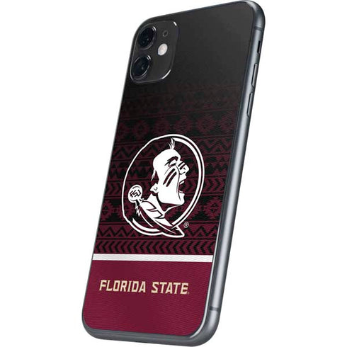 Florida State University Pattern Jersey iPhone 11 Skin