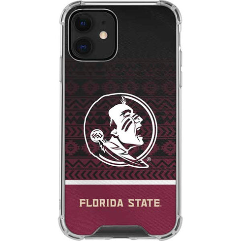 Florida State University Pattern Jersey iPhone 12 Clear Case