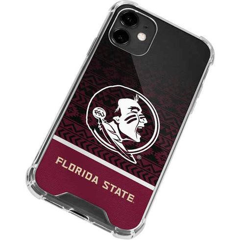 Florida State University Pattern Jersey iPhone 12 Clear Case