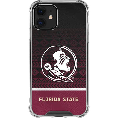 Florida State University Pattern Jersey iPhone 12 Mini Clear Case
