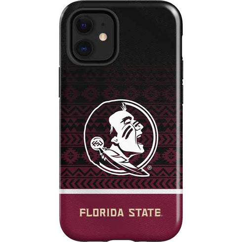 Florida State University Pattern Jersey iPhone 12 Mini Impact Case