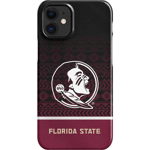 Florida State University Pattern Jersey iPhone 12 Mini Lite Case