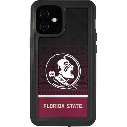 Florida State University Pattern Jersey iPhone 12 Mini Waterproof Case