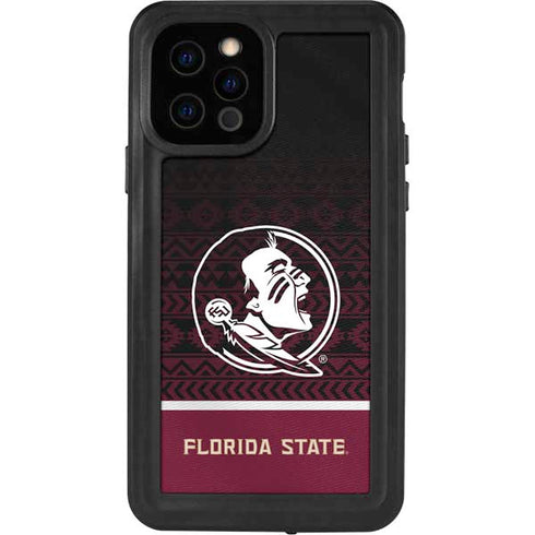 Florida State University Pattern Jersey iPhone 12 Pro Waterproof Case