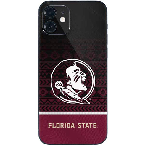 Florida State University Pattern Jersey iPhone 12 Skin