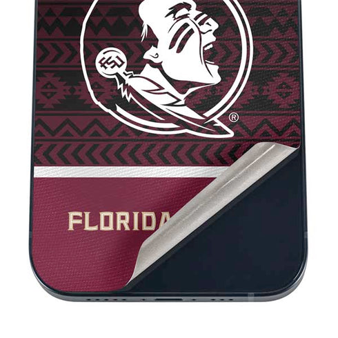 Florida State University Pattern Jersey iPhone 12 Skin