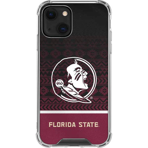 Florida State University Pattern Jersey iPhone 13 Clear Case