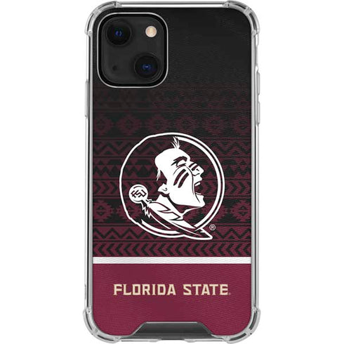 Florida State University Pattern Jersey iPhone 13 Mini Clear Case