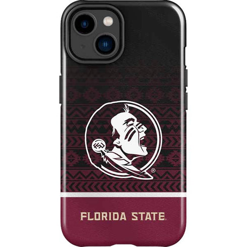 Florida State University Pattern Jersey iPhone 14 Plus Impact Case