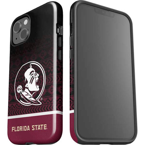 Florida State University Pattern Jersey iPhone 14 Plus Impact Case