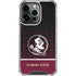 Florida State University Pattern Jersey iPhone 14 Pro Clear Case
