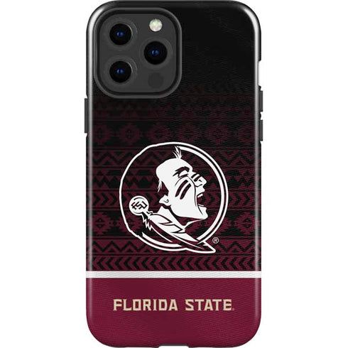 Florida State University Pattern Jersey iPhone 14 Pro Max Impact Case