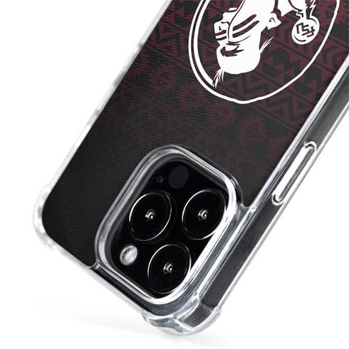 Florida State University Pattern Jersey iPhone 14 Pro Max MagSafe Case