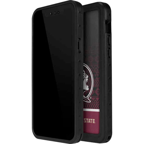 Florida State University Pattern Jersey iPhone 14 Pro Waterproof Case