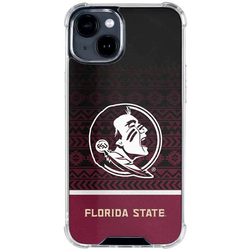 Florida State University Pattern Jersey iPhone 15 Clear Case