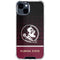 Florida State University Pattern Jersey iPhone 15 Plus Clear Case
