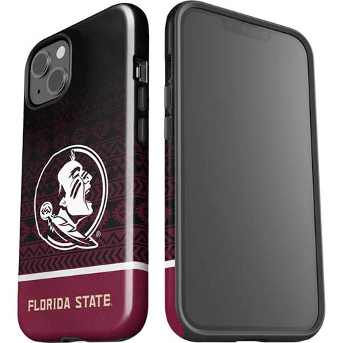 Florida State University Pattern Jersey iPhone 15 Plus Impact Case