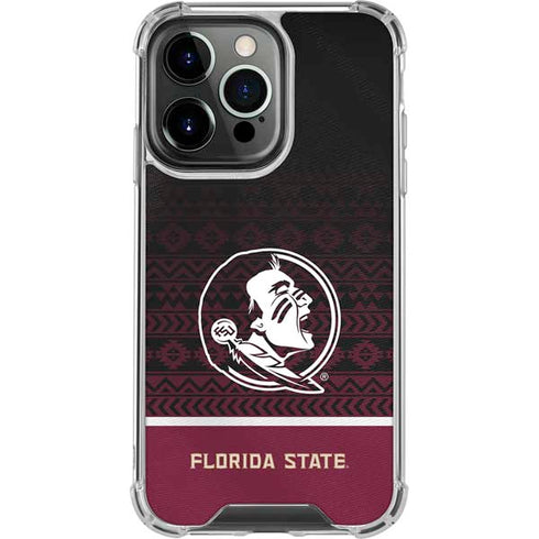 Florida State University Pattern Jersey iPhone 15 Pro Clear Case