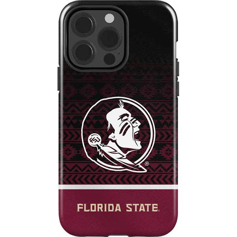 Florida State University Pattern Jersey iPhone 15 Pro Impact Case