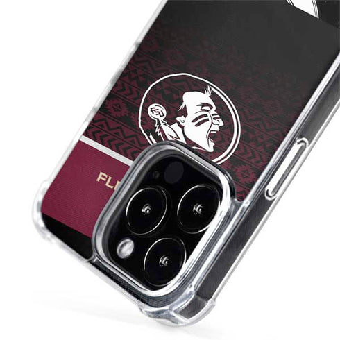 Florida State University Pattern Jersey iPhone 15 Pro MagSafe Case