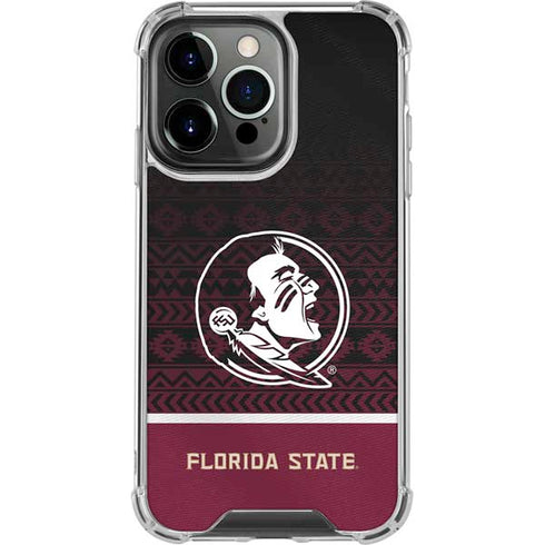 Florida State University Pattern Jersey iPhone 15 Pro Max Clear Case