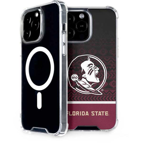 Florida State University Pattern Jersey iPhone 15 Pro Max MagSafe Case