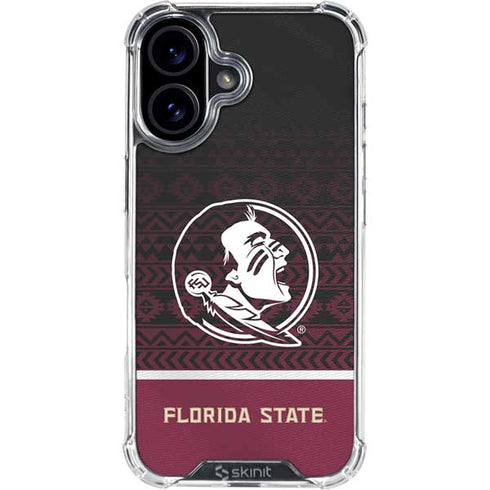 Florida State University Pattern Jersey iPhone 16 Clear Case