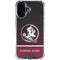 Florida State University Pattern Jersey iPhone 16 Clear Case