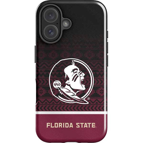 Florida State University Pattern Jersey iPhone 16 Impact Case