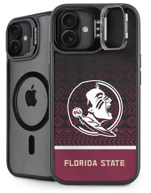 Florida State University Pattern Jersey iPhone 16 Kickstand Case