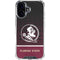 Florida State University Pattern Jersey iPhone 16 Plus Clear Case