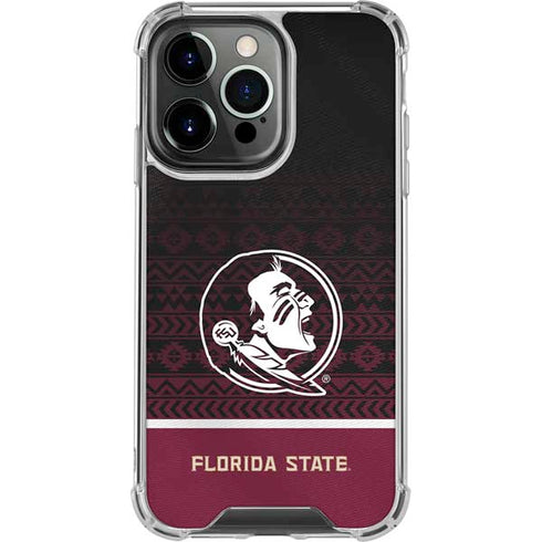 Florida State University Pattern Jersey iPhone 16 Pro Clear Case