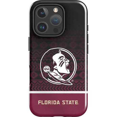 Florida State University Pattern Jersey iPhone 16 Pro Impact Case