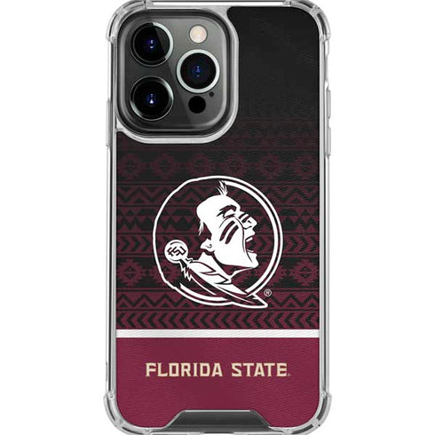 Florida State University Pattern Jersey iPhone 16 Pro Max Clear Case
