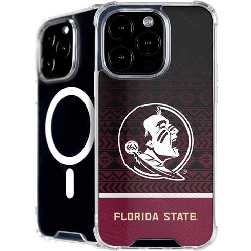 Florida State University Pattern Jersey iPhone 16 Pro Max MagSafe Case