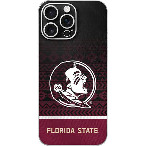Florida State University Pattern Jersey iPhone 16 Pro Max Skin