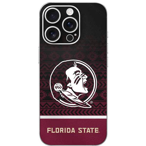 Florida State University Pattern Jersey iPhone 16 Pro Skin
