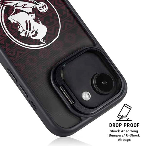 Florida State University Pattern Jersey iPhone 16e Kickstand Case