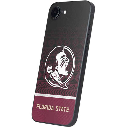 Florida State University Pattern Jersey iPhone 16e Skin
