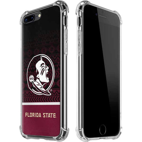 Florida State University Pattern Jersey iPhone 7/8 Plus Clear Case