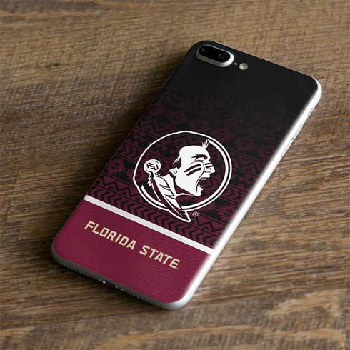 Florida State University Pattern Jersey iPhone 8 Plus Skin
