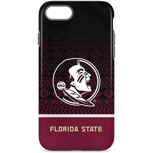 Florida State University Pattern Jersey iPhone 8 Pro Case