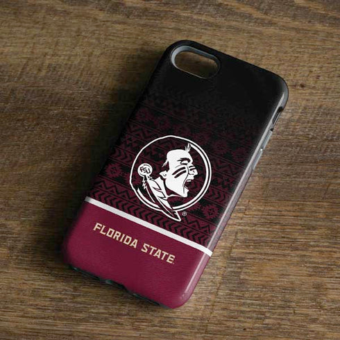 Florida State University Pattern Jersey iPhone 8 Pro Case
