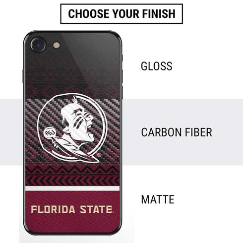 Florida State University Pattern Jersey iPhone SE (2nd & 3rd Gen) Skin