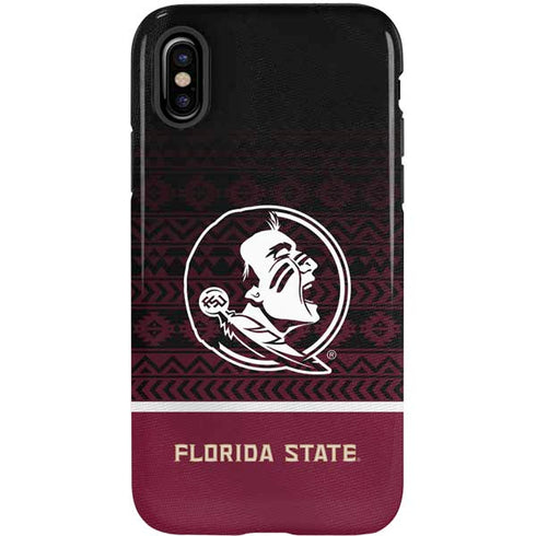 Florida State University Pattern Jersey iPhone X Pro Case