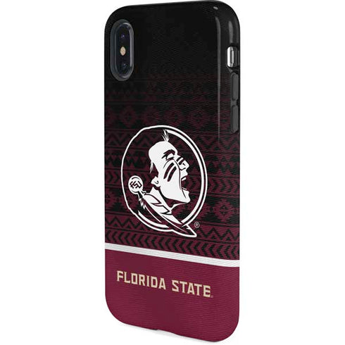 Florida State University Pattern Jersey iPhone X Pro Case