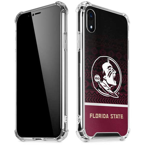 Florida State University Pattern Jersey iPhone XR Clear Case