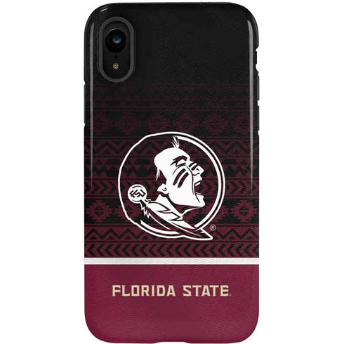 Florida State University Pattern Jersey iPhone XR Pro Case