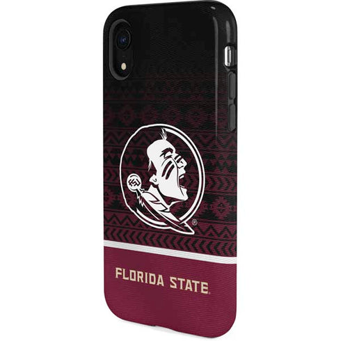 Florida State University Pattern Jersey iPhone XR Pro Case