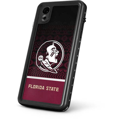 Florida State University Pattern Jersey iPhone XR Waterproof Case